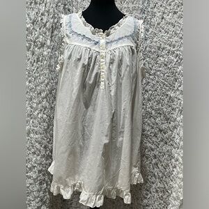 PARTNERS INTIMATES, White Sleeveless Ruffled, BABYDOLL NIGHT GOWN, SIZE XXL